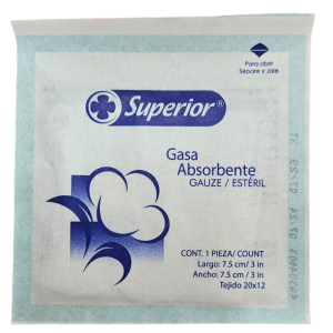 COMPRESA DE GASA ESTERIL 3X3"