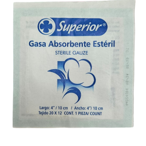 COMPRESA DE GASA ESTERIL 4x4"