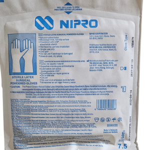 GUANTE QUIRURGICO NIPRO TALLA #7.5 - PAR