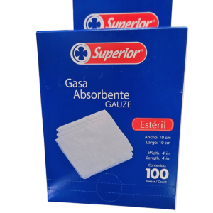 CAJA DE COMPRESA DE GASA ESTERIL 4X4"