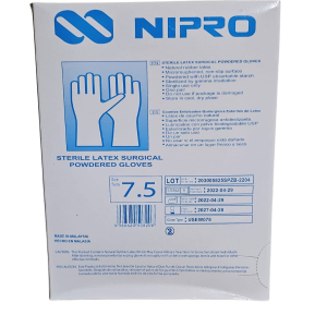 CAJA DE GUANTE QUIRURGICO NIPRO TALLA #7.5