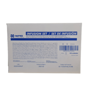 CAJA DE SET DE INFUSI&Oacute;N / DESCARTABLE PARA SUERO