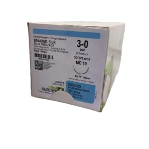 CAJA DE HILOS DE SUTURA SEDA 3.0