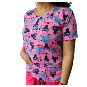 FILIPINA ESTAMPADA ROSADO-GATOS
