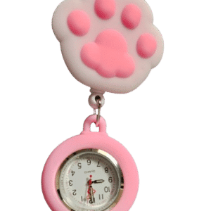 RELOJ DE DISE&Ntilde;O - HUELLA GATO ROSA
