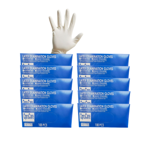 CAJA MASTER GUANTES DE LATEX - "L"