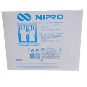 CAJA DE GUANTE QUIRURGICO NIPRO TALLA #6.5