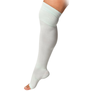 MEDIA LIGERAS HASTA EL MUSLO COLOR BLANCO - TALLA XL
